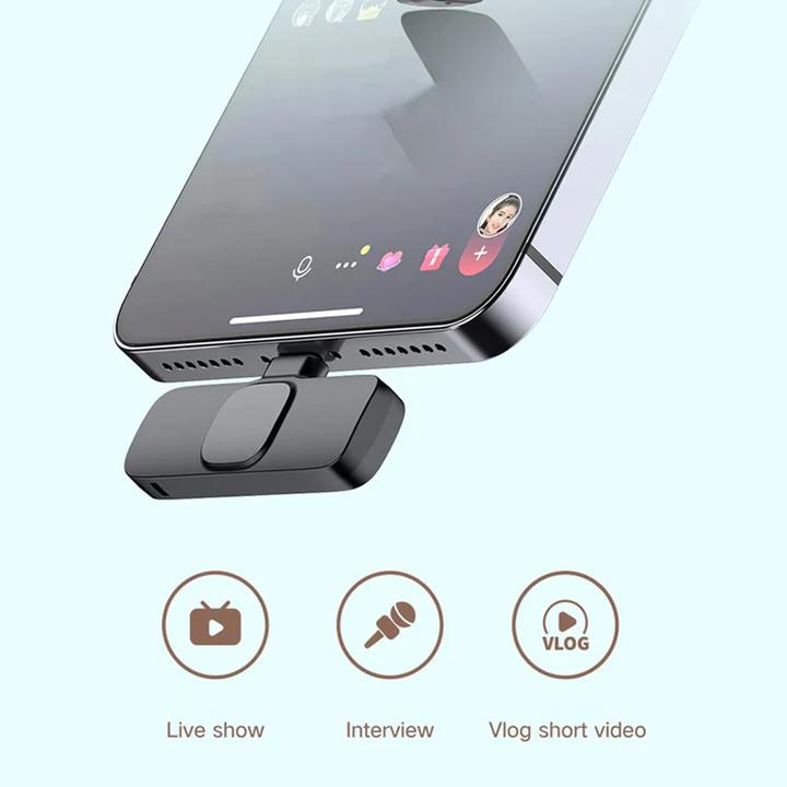 Imported Wireless Lavalier Microphone – High-Quality Audio & Video Recording