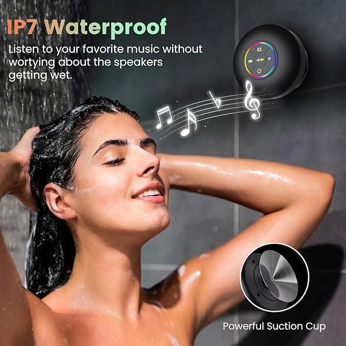 Large Suction Cup Waterproof Bluetooth Speaker – Portable & Powerful