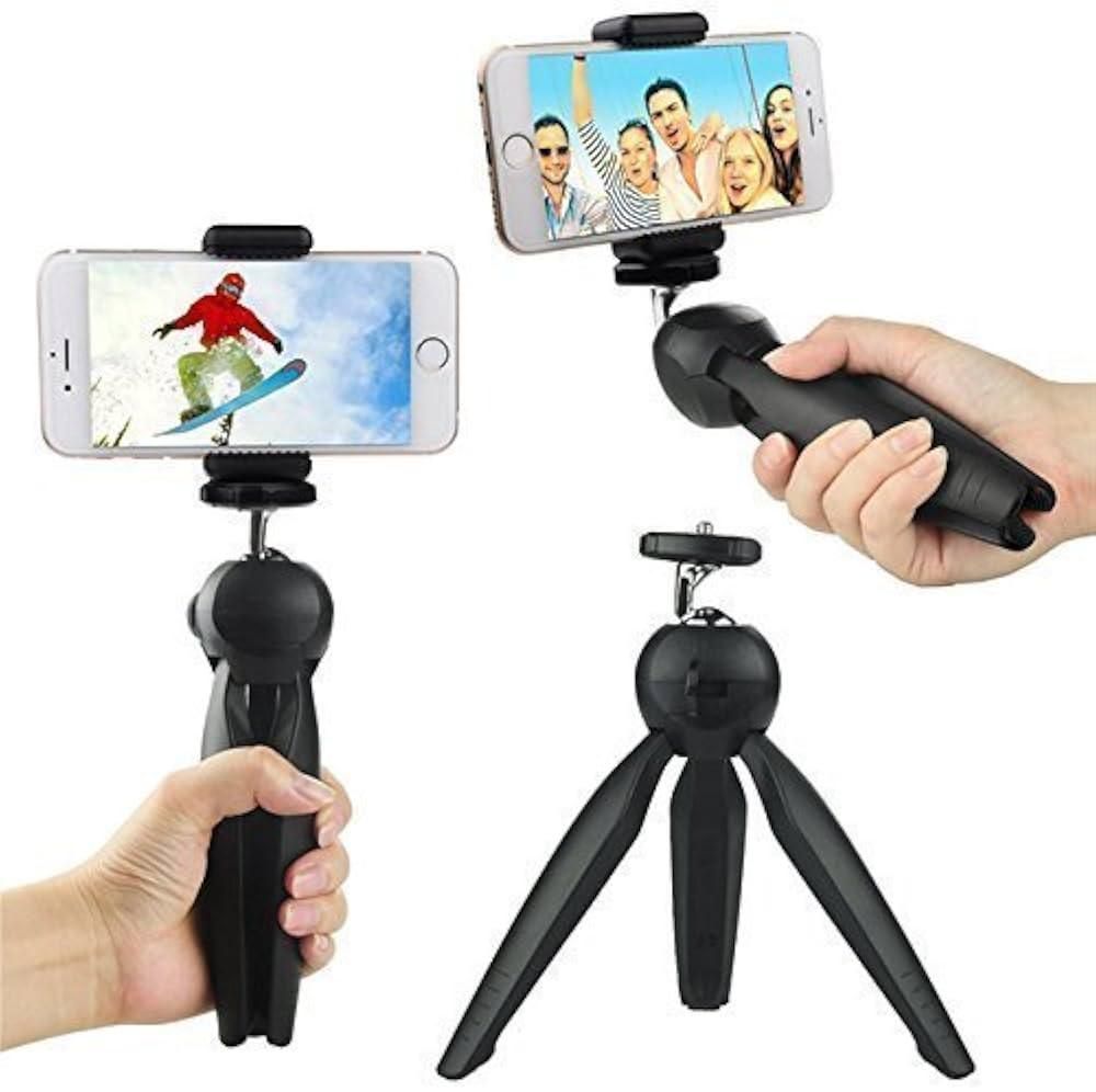 Portable Black Tripod – Supports Up to 1000g, Stable & Lightweight