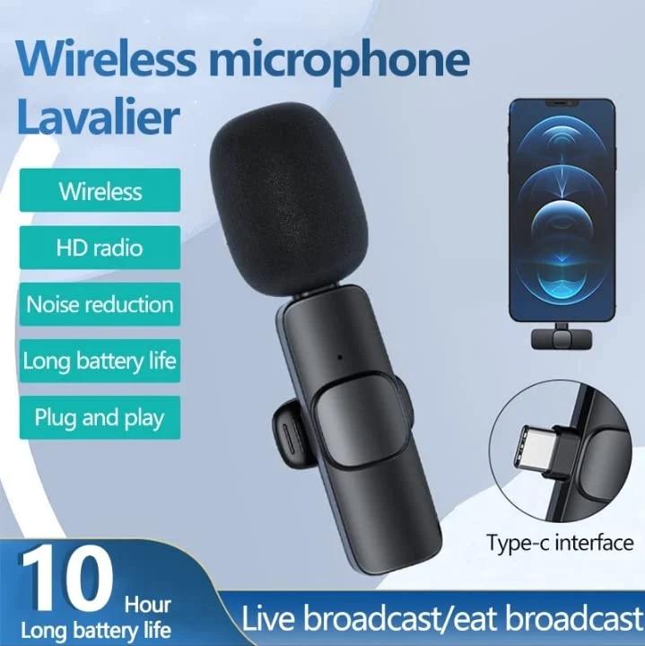 Imported Wireless Lavalier Microphone – High-Quality Audio & Video Recording