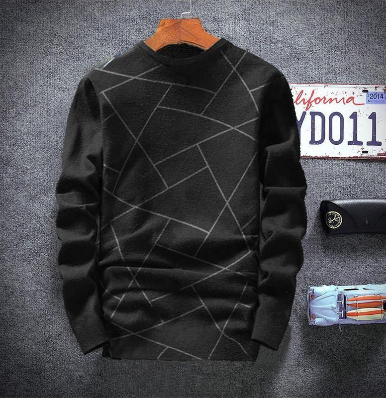 Men’s Cotton Blend Full Sleeve Striped T-Shirt | Comfortable & Fashionable