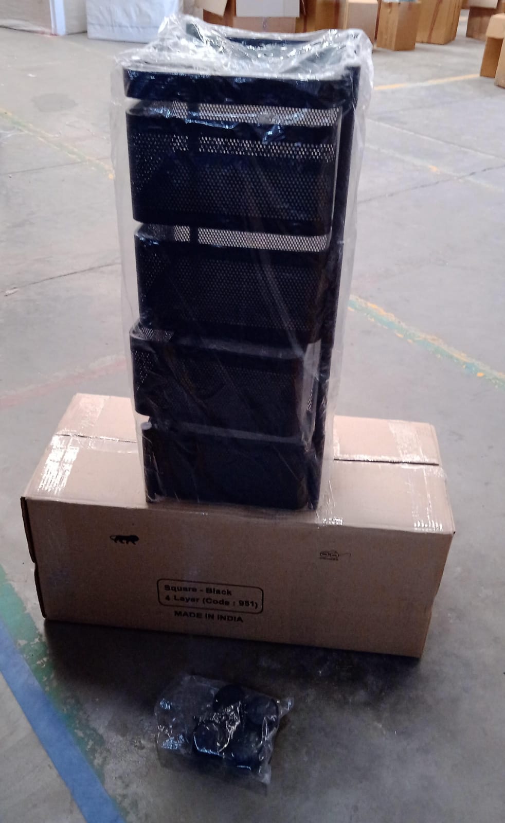 4-Layer Metal Kitchen Trolley with Wheels9+