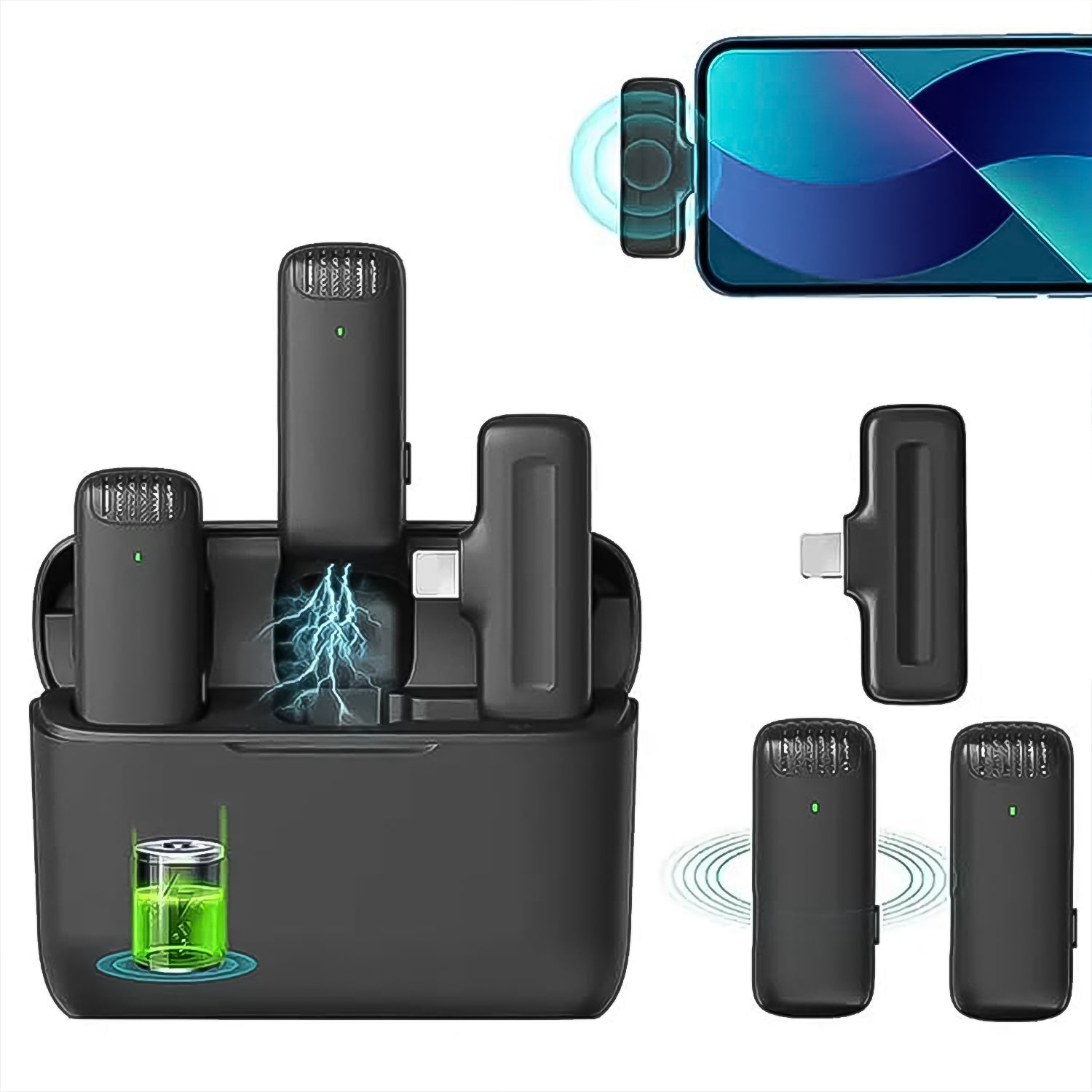 Type-C Wireless Collar Mic (1 Set)