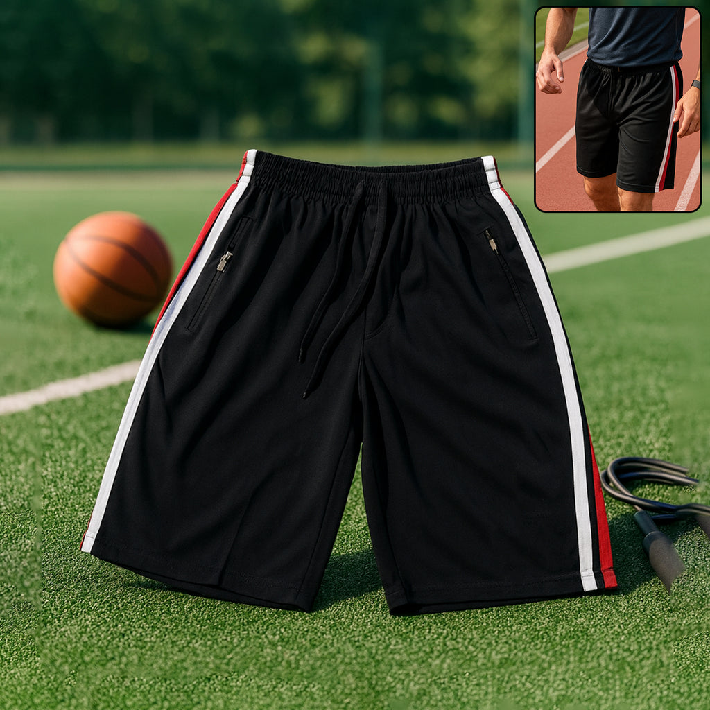 Training Shorts With Elastic Waist  Drawcord - (1 Pc)