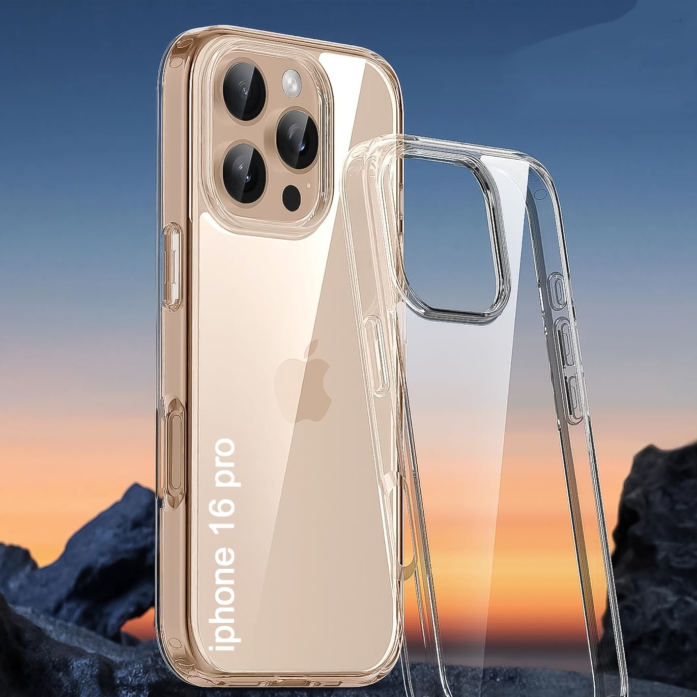 Transparent Hard Case For Iphone 16 Pro Case (1 Pc)