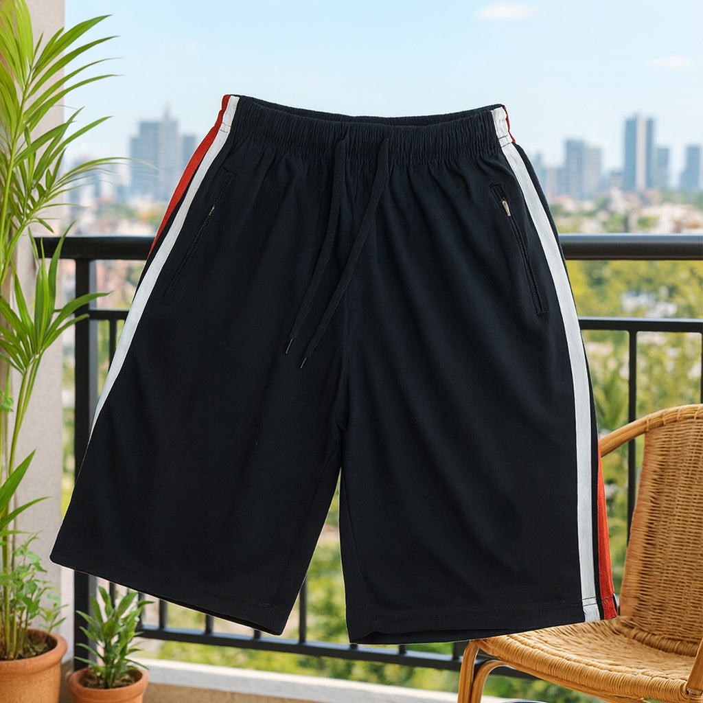 Training Shorts With Elastic Waist  Drawcord - (1 Pc)