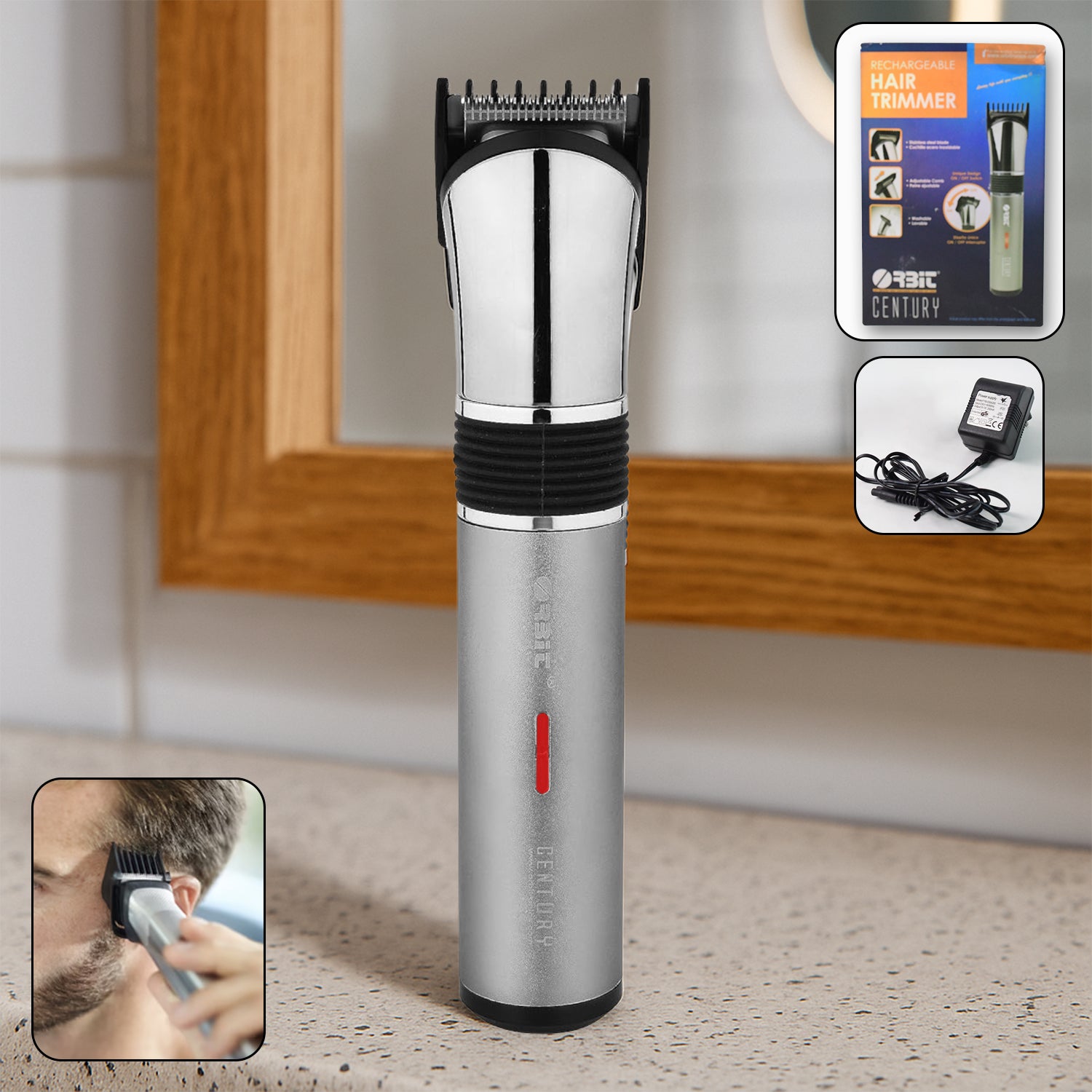 Orbit Rechargeable Hair Trimmer For Men (1 Pc)