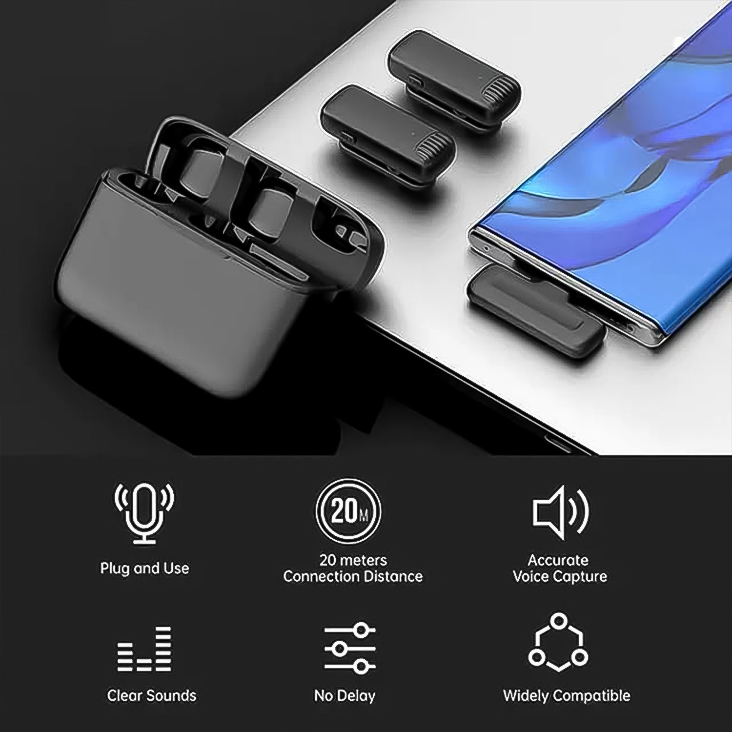 Type-C Wireless Collar Mic (1 Set)