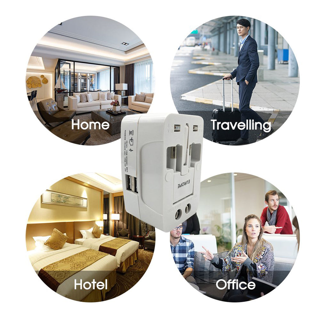 Ac Adaptor Travelling All-in-one Universal Worldwide  Plug (Au  Uk  Us  Eu) International Power Charger Electric Usb Power Plug Socket Adapter Converter (1 Pc)